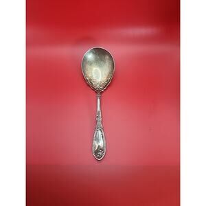 Antique 1908 Rogers LA VIGNE Solid Smooth Casserole Spoon 8 7/8" A1 Silverplate